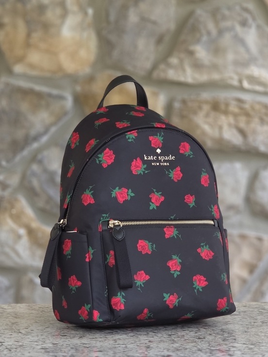kate spade Handbags - Kate Spade Chelsea Rose Toss Print Medium Backpack